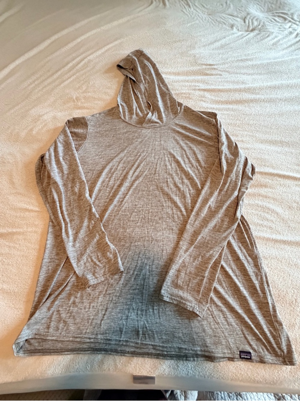 Patagonia Capilene Cool Daily Hooded Long Sleeve Shirt, Gray XXL